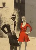 Ronald B. Kitaj, A Life (Kinsman 85), 1975, lithograph in colours/mauve Wookey Hole handmade waterleaf paper - number 19 from an edition of 50