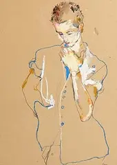 Howard Tangye, George, 1993, mixed media on pergamenata paper
