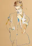 Howard Tangye, George, 1993, mixed media on pergamenata paper
