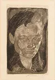 Frauenkopf (Head of a Woman) by Käthe Kollwitz, c.1905, etching & aquatint, sold Apr 2017