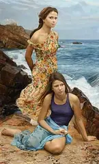 South Sea Pearls by Slava Groshev Russian, 2006, oil on canvas, sold Apr 2017