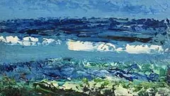 Headland by Daniel O'Neill, oil on board, sold Mar 2017