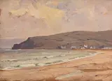 Cushendun, Co. Antrim by James Humbert Craig, oil on board, offered Mar 2017