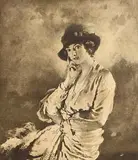 William Orpen, Portrait of Lily Carstairs, 1915, facsimile print