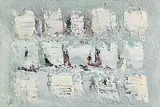 Grid Series by John Kingerlee, oil on board, sold Mar 2017