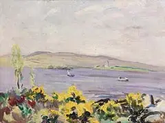 Eva Henrietta Hamilton, Mountshannon House, Co. Clare, oil on canvas