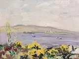 Eva Henrietta Hamilton, Mountshannon House, Co. Clare, oil on canvas