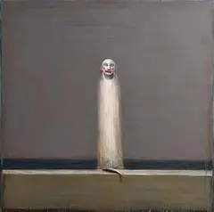 Ian Humphreys British, Pierrot, 2002, oil on canvas