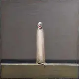 Ian Humphreys British, Pierrot, 2002, oil on canvas