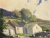 George Gillespie, Farmstead, West of Ireland, oil on canvas