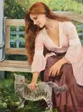 Ariana Clarice Richards American, A Timeless Moment, oil on linen