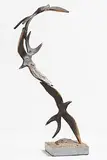 Flight of Birds by John Behan, bronze on stone base from an edition of 9, sold Mar 2017