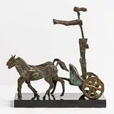 Charriot by John Behan, unique bronze on granite base, sold Mar 2017
