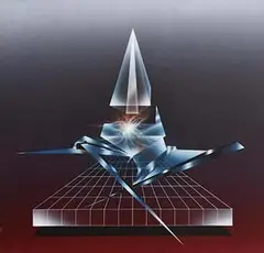 Michael Asher, Crystal Mirage, oil on paper