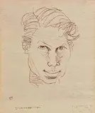 Self Portrait by Louis le Brocquy, limited edition lithograph signed & numbered 42/75, sold Mar 2017