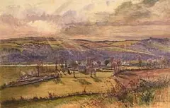 James Jameson Irish, View of the Farmstead, 1889, watercolour
