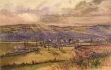 James Jameson Irish, View of the Farmstead, 1889, watercolour