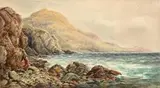 Red Rock Bay, Howth, Co Dublin by Alexander Williams, watercolour, sold Mar 2017