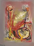 Gerald Davis, Untitled, oil on board