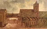 Tom Cullen, Christchurch Cathedral, Dublin, 1980, oil on canvas