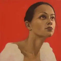 Radek Rola, Red Room Reflection, 2005, acrylic on board