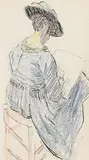 Artist Sketching by Mary Swanzy, c.1905, crayon, sold Mar 2017