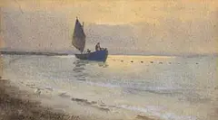Hauling the Nets by Percy French, watercolour, sold Jan 2017