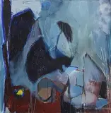 Abstract Composition by Barrie Cooke, oil on canvas, offered Jan 2017