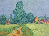 Spanish Vineyard by Desmond Carrick, oil on board, sold Jan 2017