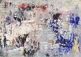 Hidden Face by John Kingerlee, oil & mixed media on board, sold Jan 2017