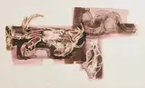 George Campbell, Still Life with Crab & Kelp, Roundstone, 1965, watercolour