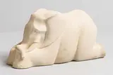 Michael Cooper, Elephant, carved stone sculpture