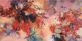 Maurice Henderson, Fushia, oil on canvas