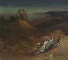 George Russell, Summer Evening, Hill of Howth, oil on canvas