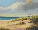 Looking out to Sea by Norman J. McCaig, oil on board, offered Jan 2017