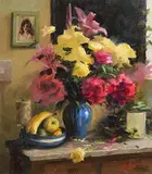 Mat Grogan, Still Life - Flowers and Fruit