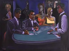 Ken O'Neill, Blackjack, oil on canvas