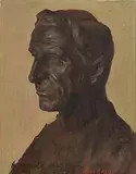 John F. Kelly, De Valera- from a Bust by Albert Power, oil on canvas