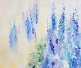 Maurice Henderson, Flower Garden, 1989, oil on canvas