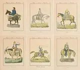 Cesar Hipolito Bacle Swiss, Trages y Costumbres de la Provincia de Buenos-Aires, set of 6 lithographs