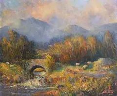Seamus Coleman, Autumn, Connemara, oil on canvas