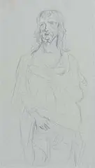 After Vandyke by Maurice MacGonigal, conte, sold Jan 2017