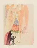 Salvador Dali Spanish, The Triumph of Christ & Virgin - Paradise/ Canto 23 - The Divine Comedy