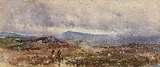 Thomas Frederick Collier, Figures in Landscape, watercolour