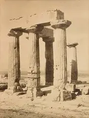 Frédéric Boissonnas Swiss, Corinth - T of Apollo, vintage gelatin silver print