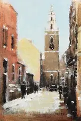 Shandon Bell's, Cork by Anthony Robert Klitz, oil on board, sold Jan 2017