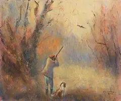 Seamus Coleman, Open Season, oil on canvas