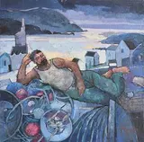 Maurice Henderson, After the Catch Allihies, oil on canvas