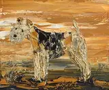 Michael Smyth, Terrier, oil on board