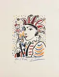 Carnival by Pablo Picasso Spanish, limited edition lithograph numbered 809/1000 (Published by S.P.A.D.E.M., Societe de la Propriete Artistique aet des Dess, sold Jan 2017